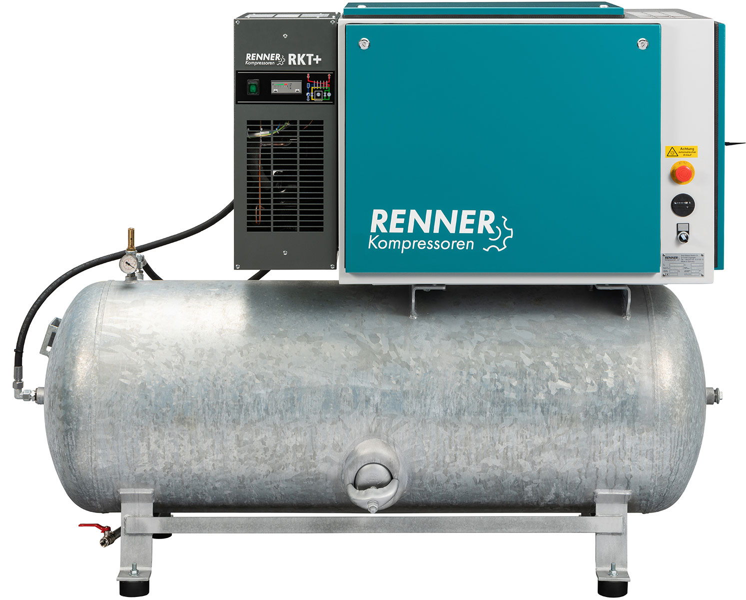 Renner RIKO 700/500 S - 900/500 S Industrie-Kolbenkompressor schallgedämmt, 4,0-5,5 kW, 10-15 bar, 500 Liter verzinkt