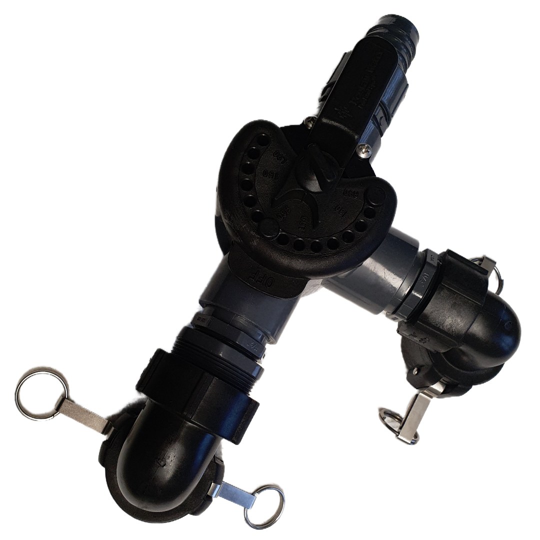 Adapter 1-1/2" Hose to 2" Male Pipe With 90° Elbow