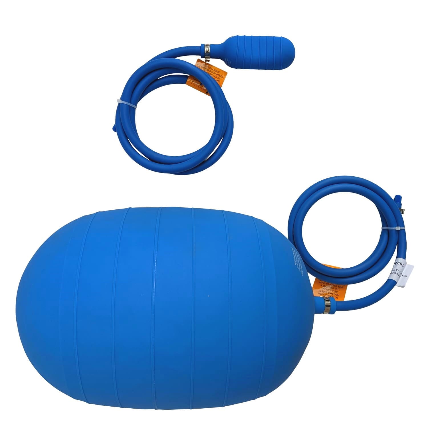 Inflatable PVC Pipe Plugs, fitted with 1.5m Inflation Hose & Schrader Valve