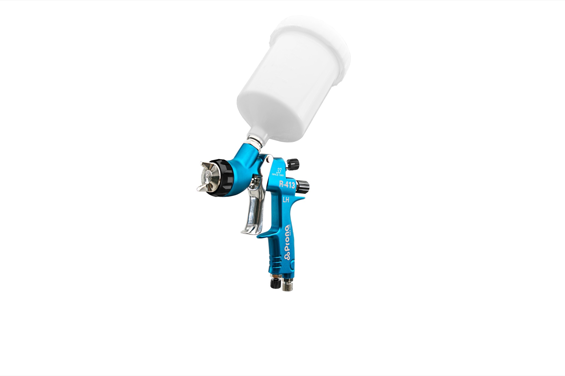 Automatic Paint Spray Gun Prona R-413 HVLP Nozzle System With Flow Cup